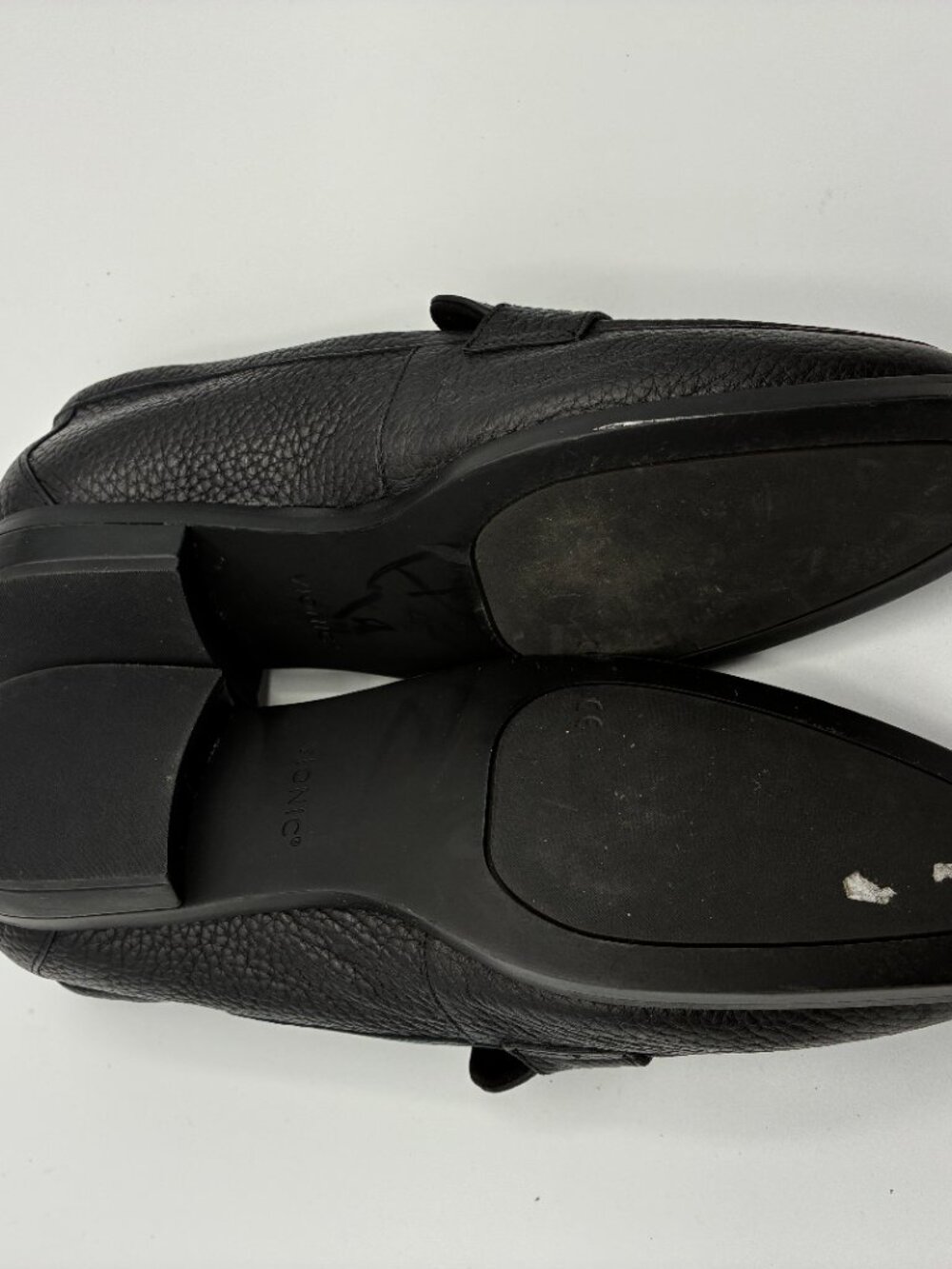 Vionic Shoes Black Pebbled Leather Sellah Loafers Slip On Flats - Picture 12 of 15